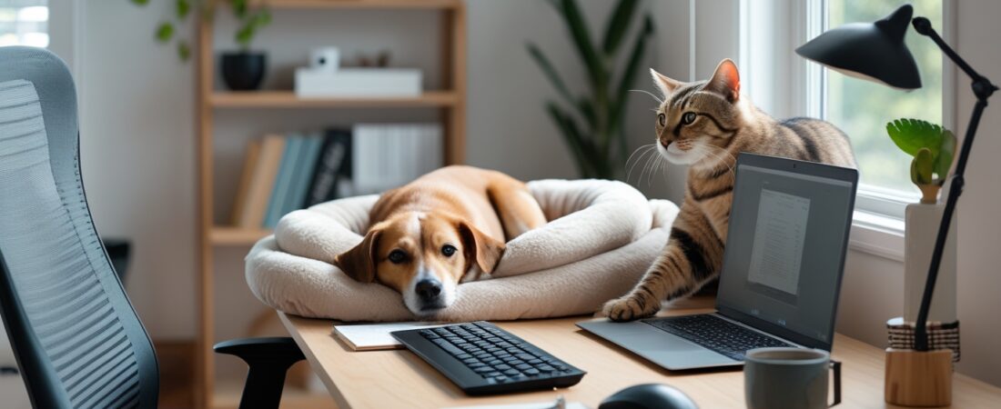 Trabalhando em Casa com Pets? Veja Como Melhorar seu Espaço!