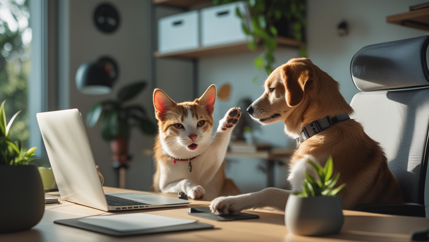 Home Office & Pets: Produtividade sem Negligência